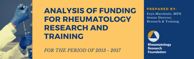 Analysis of Funding for Rheumatology Research and Training