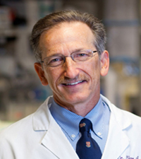 Dr. Firestein, a rheumatologist studying tissue and joint inflammation from RA.