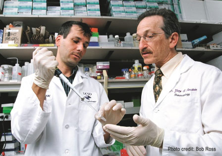 Rheumatologist Dr. Gary Firestein and a colleague.